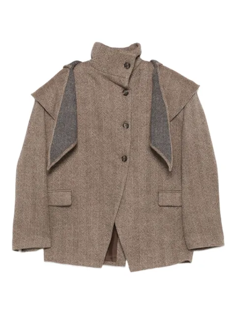 Magda Butrym shoulder-detail layered blazer