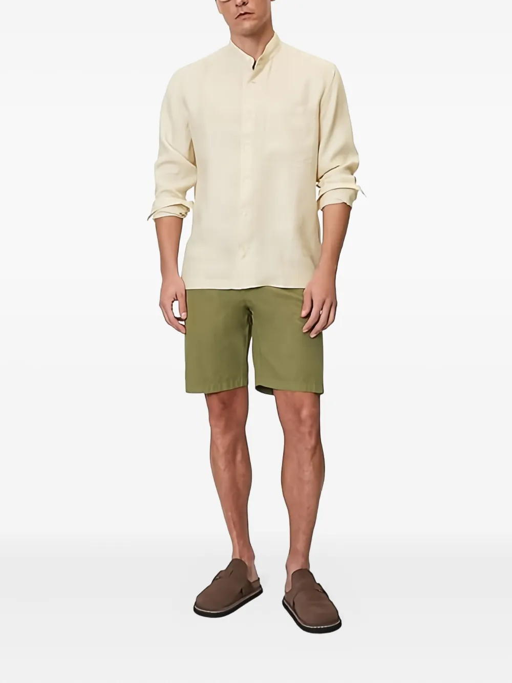 Marc O'Polo band-collar button-up shirt | Image 2