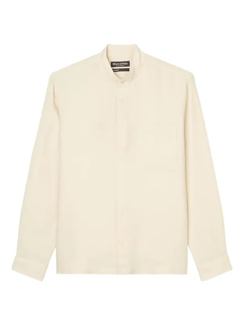 Marc O'Polo band-collar button-up shirt