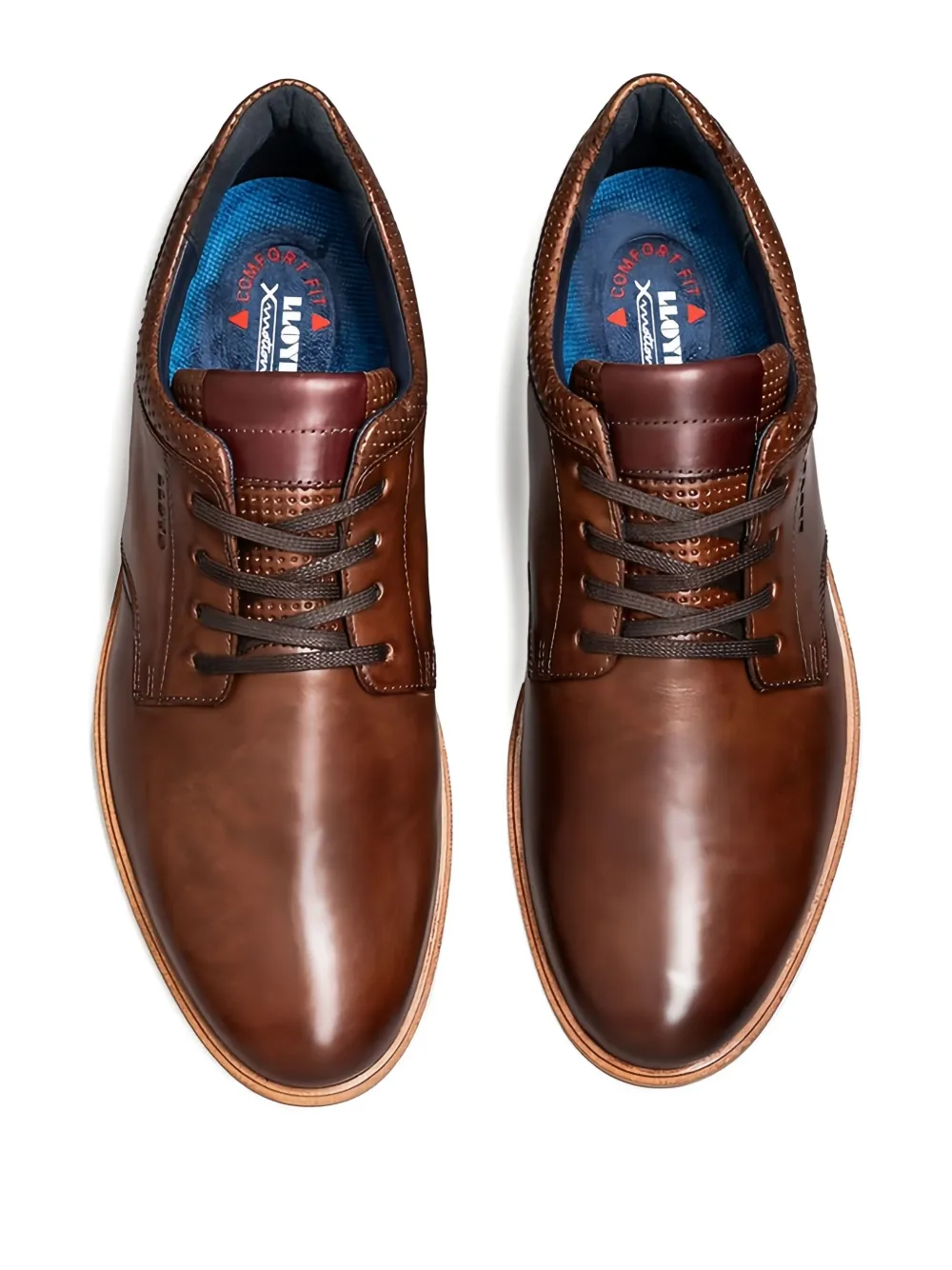 Lloyd Kayor perforated leather sneakers Brown
