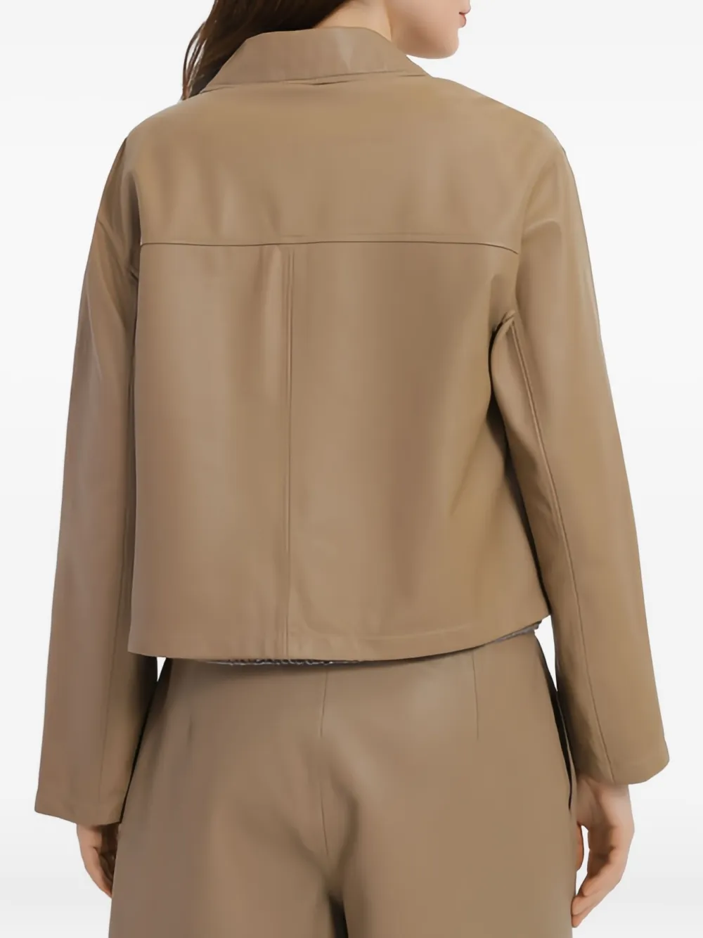 Marc O'Polo Cropped shirtjack Bruin