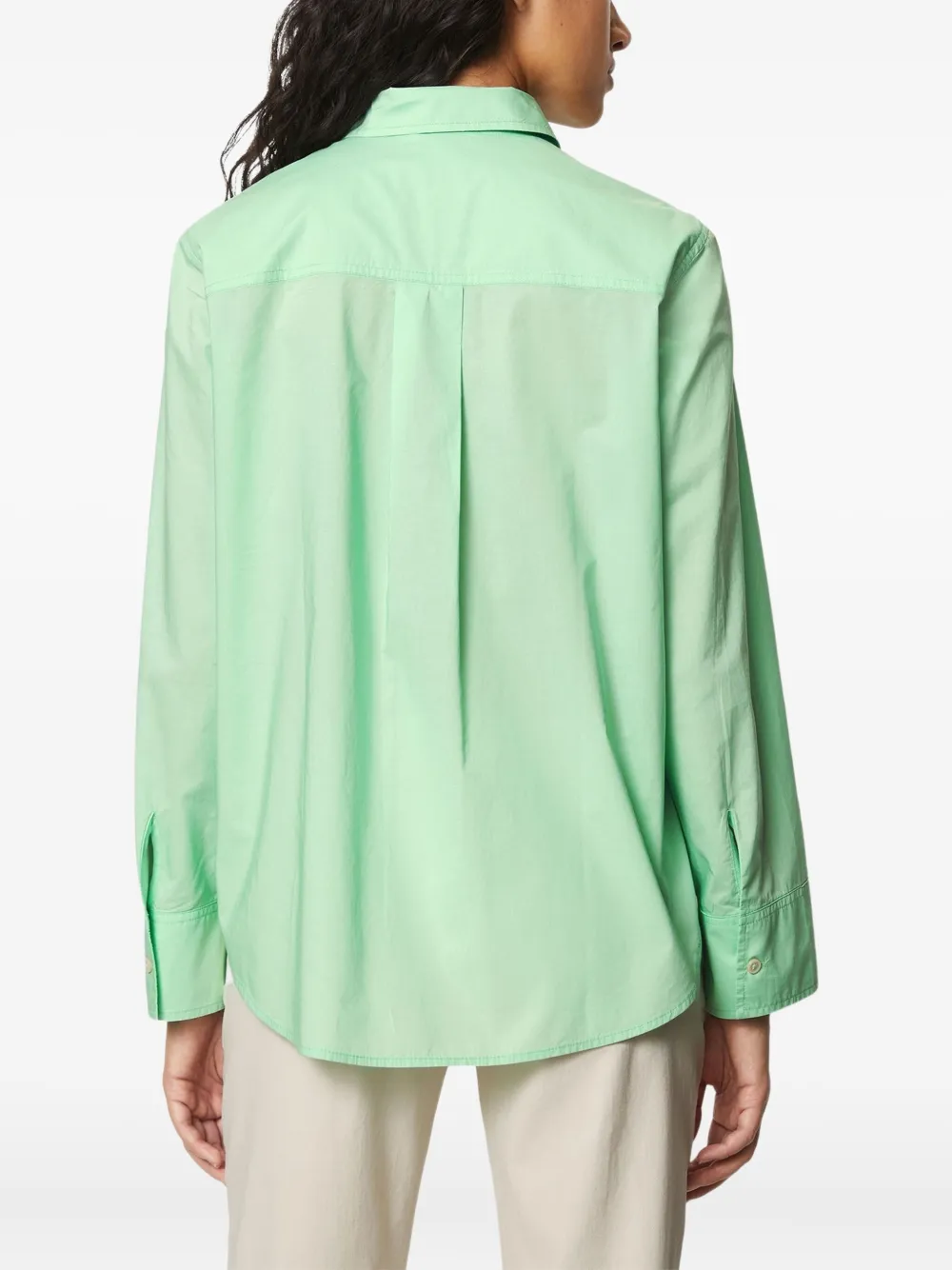 Marc O'Polo Katoenen button-up blouse Groen