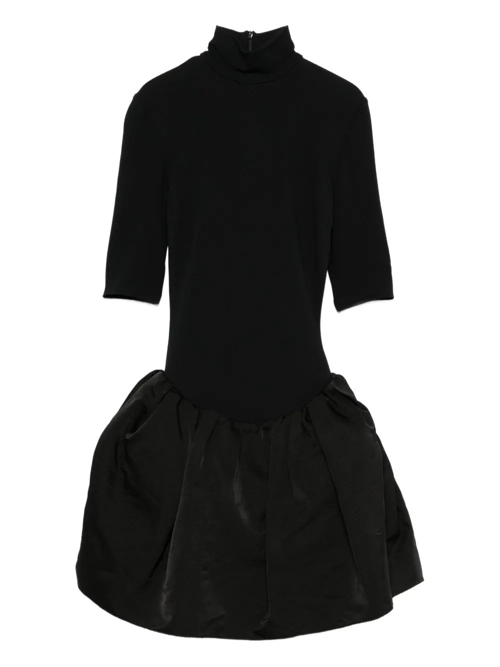 Magda Butrym vestido corto con cuello vuelto | negro | Image 1