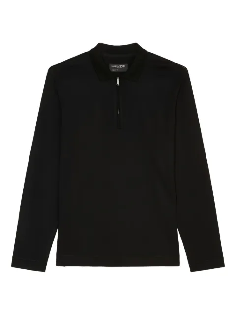 Marc O'Polo short-zip polo shirt