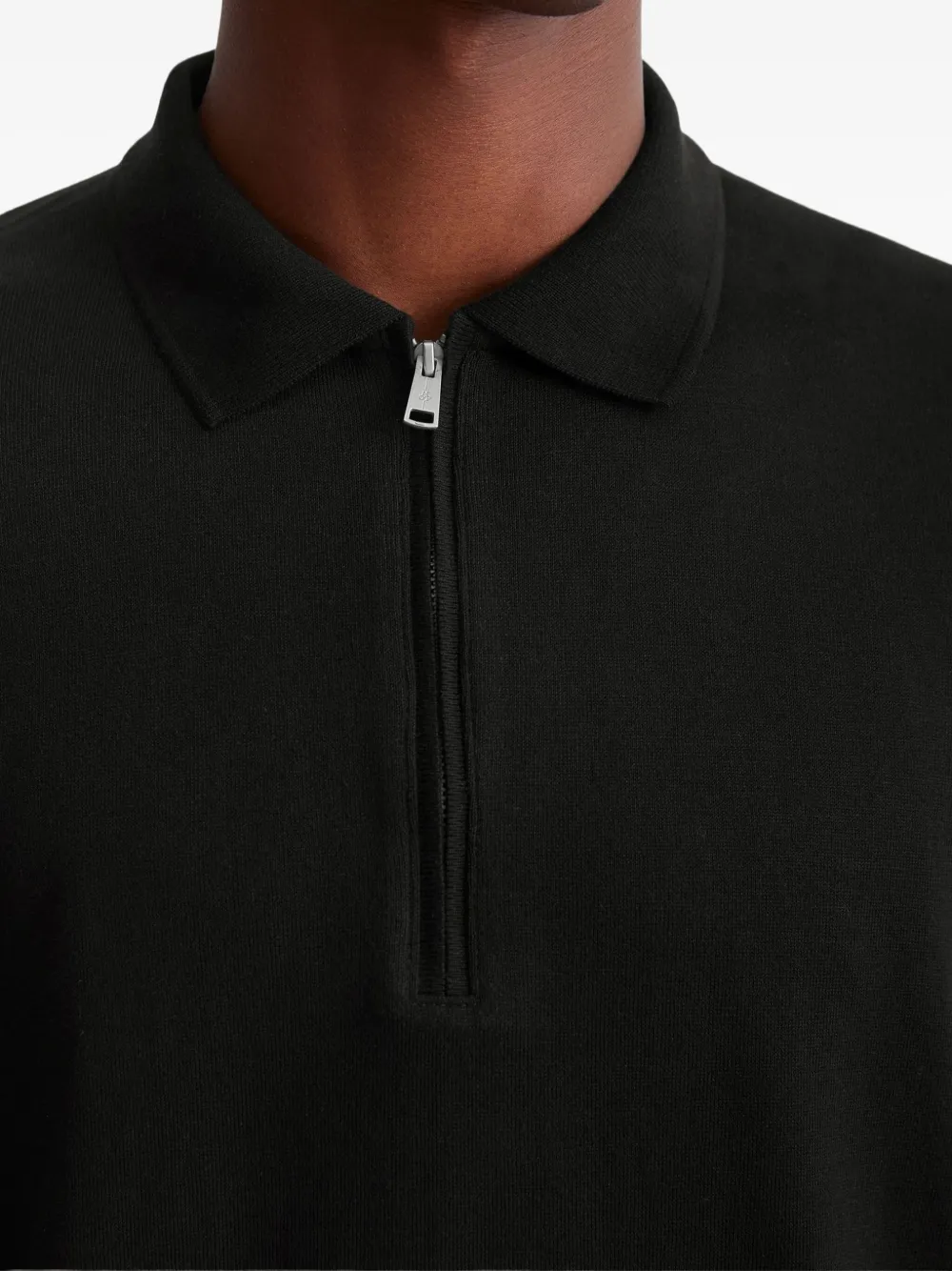 Marc O'Polo Poloshirt met rits Zwart