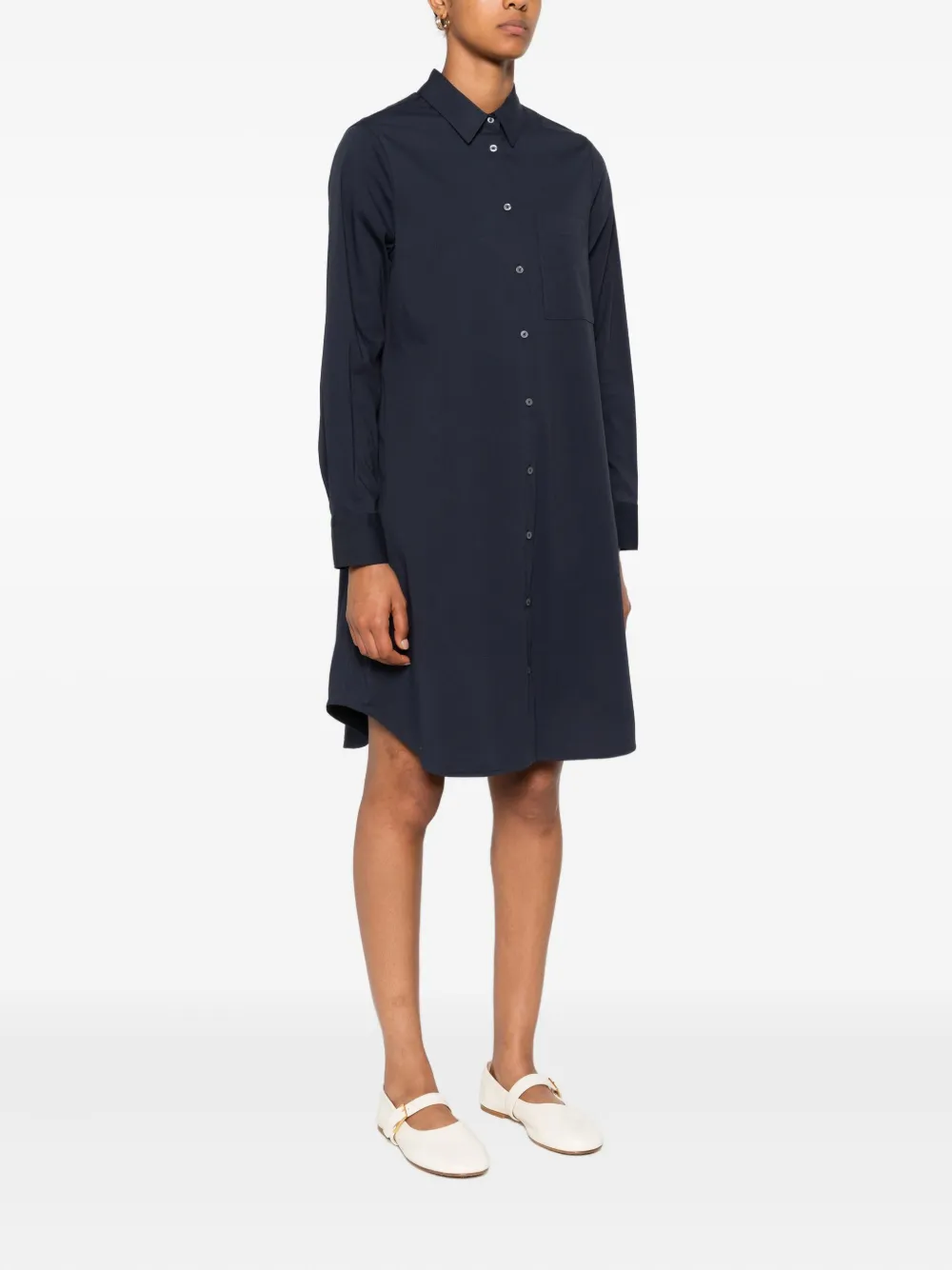 Marc O'Polo Button-down blousejurk Blauw