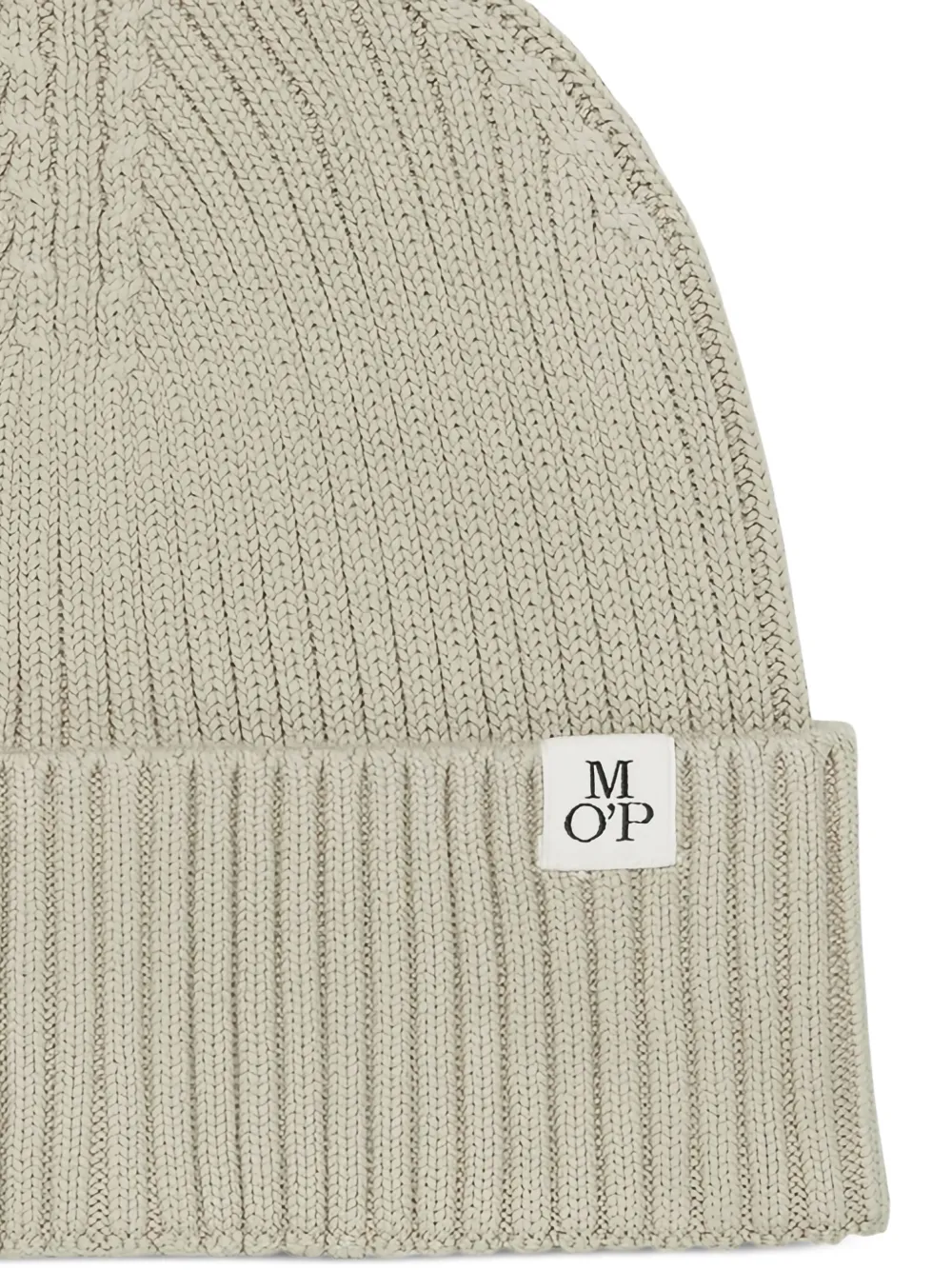 Marc O'Polo Ribgebreide muts Grijs
