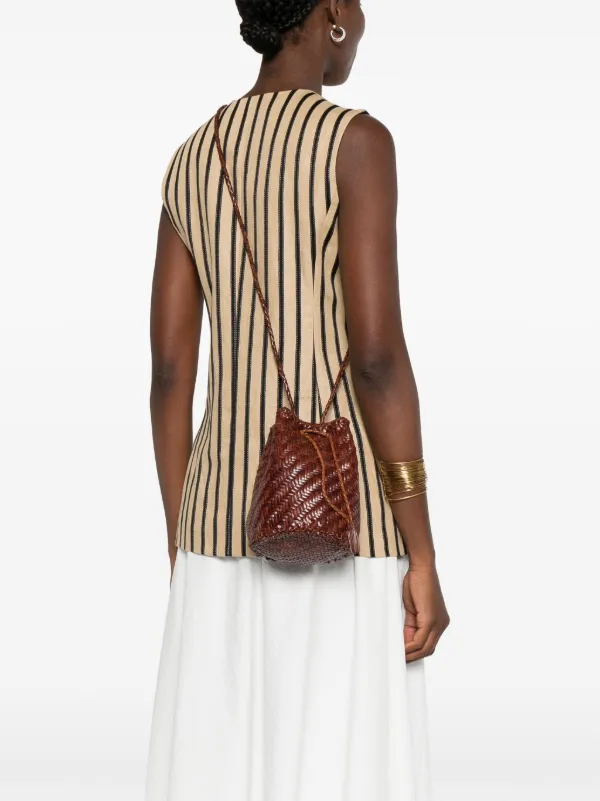 DRAGON DIFFUSION Pompom Double Jump バケットバッグ | ブラウン