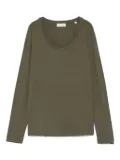 Marc O'Polo scoop-neck long-sleeve top - Green