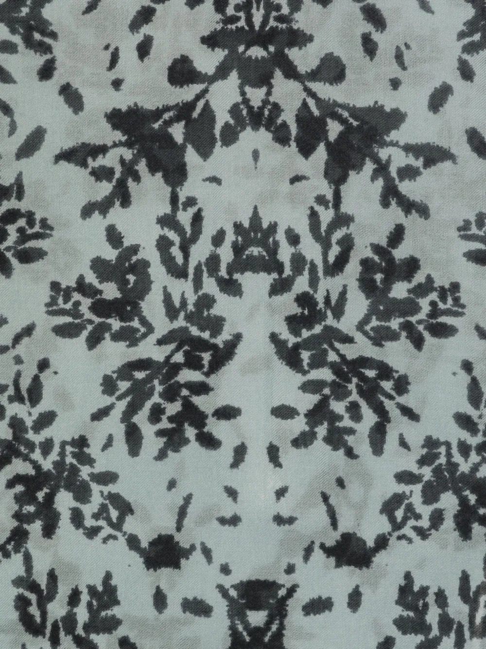 Marc O'Polo floral-patterned fringed-edges scarf - Blauw