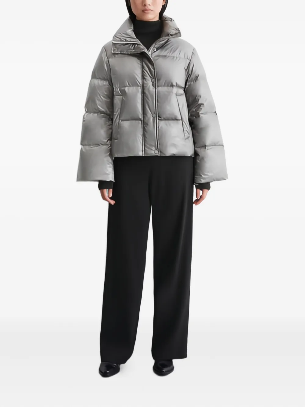 Marc O'polo Padded Puffer Jacket In Gray
