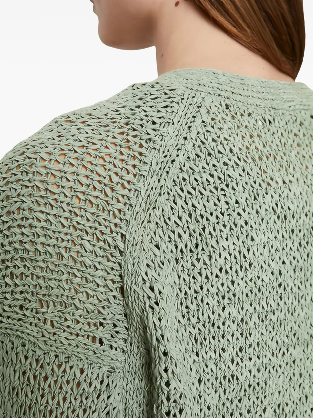 Marc O'Polo Opengebreid vest Groen