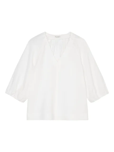 Marc O'Polo V-neck balloon-sleeve blouse