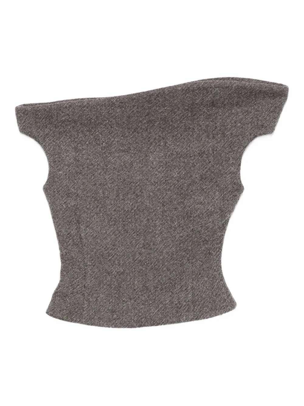 Magda Butrym asymmetric blouse | Grey | Image 1