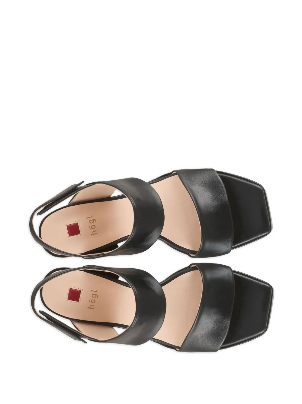 Hogl 80mm Cindy chunky-heeled platform sandals Black