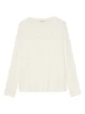 Marc O'Polo long-sleeve scoop-neck top - White