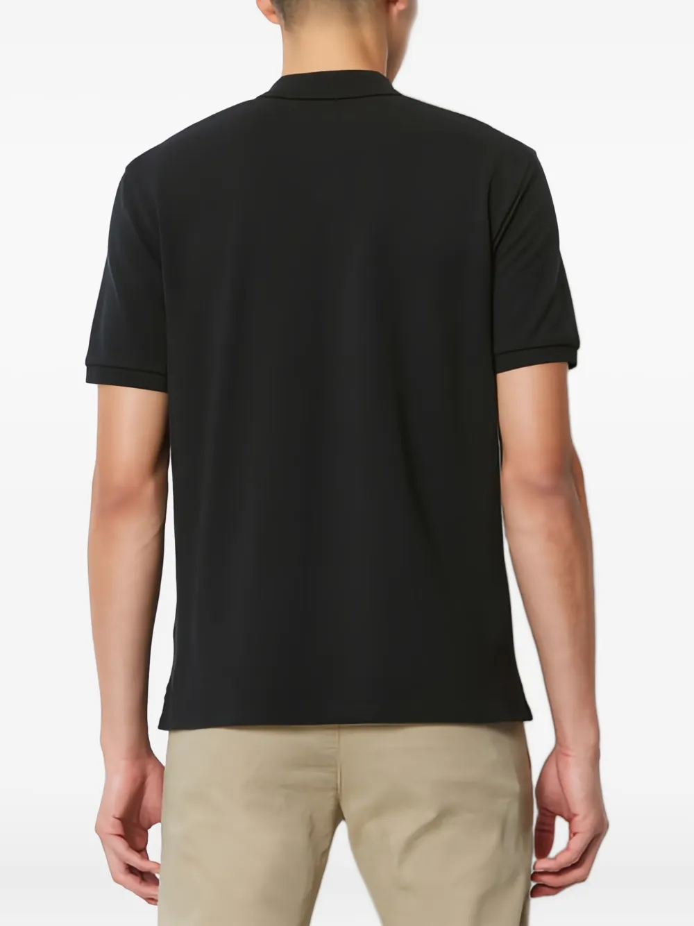 Marc O'polo Logo-embroidered Polo Shirt In Black