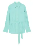 Marc O'Polo belted button-up shirt - Blue