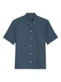 Marc O'Polo short-sleeve button-up shirt - Blue