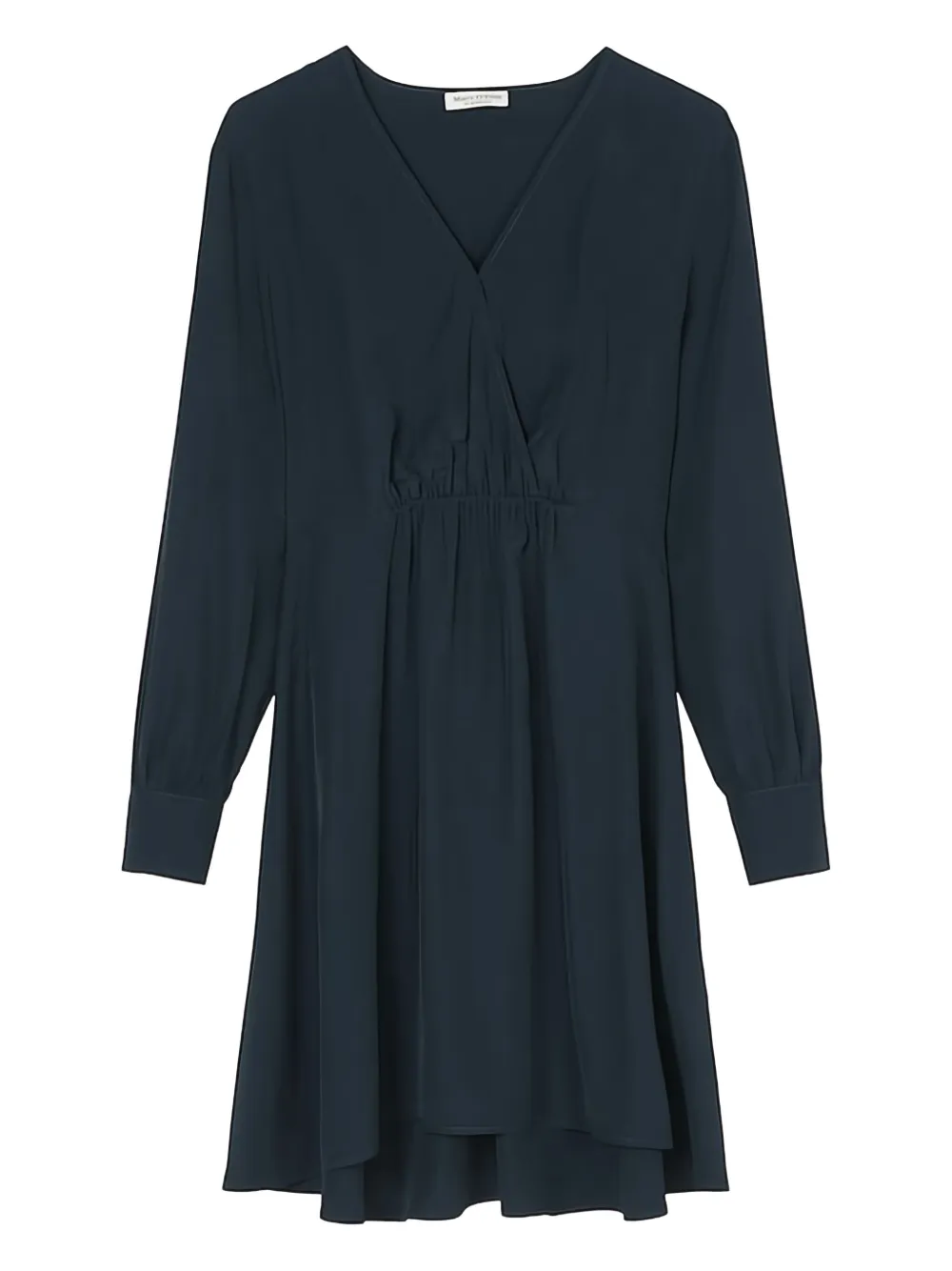 v-neck long-sleeve dress