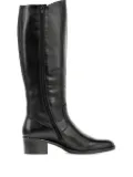 GABOR 50mm Isla leather boots - Black