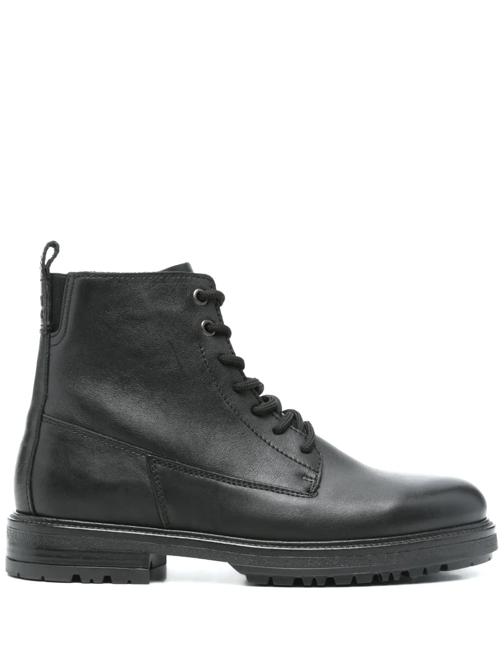 Marc O'Polo leather biker boots Black