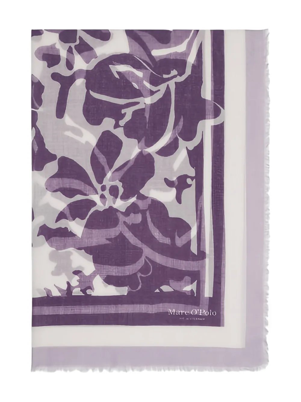 Marc O'Polo floral-print scarf | Purple | Image 1