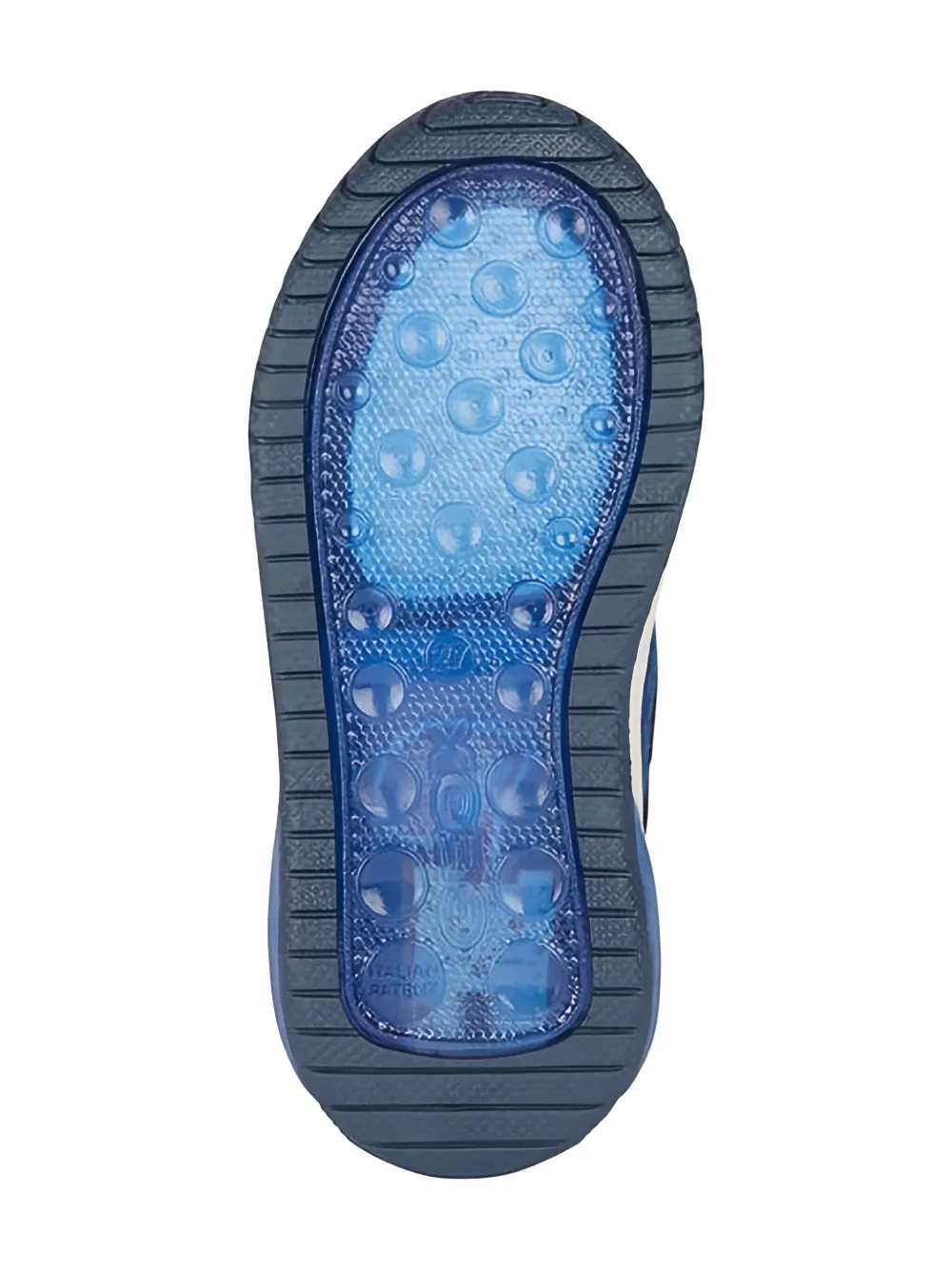 Geox Kids Inek flame-graphic sports sneakers Blue