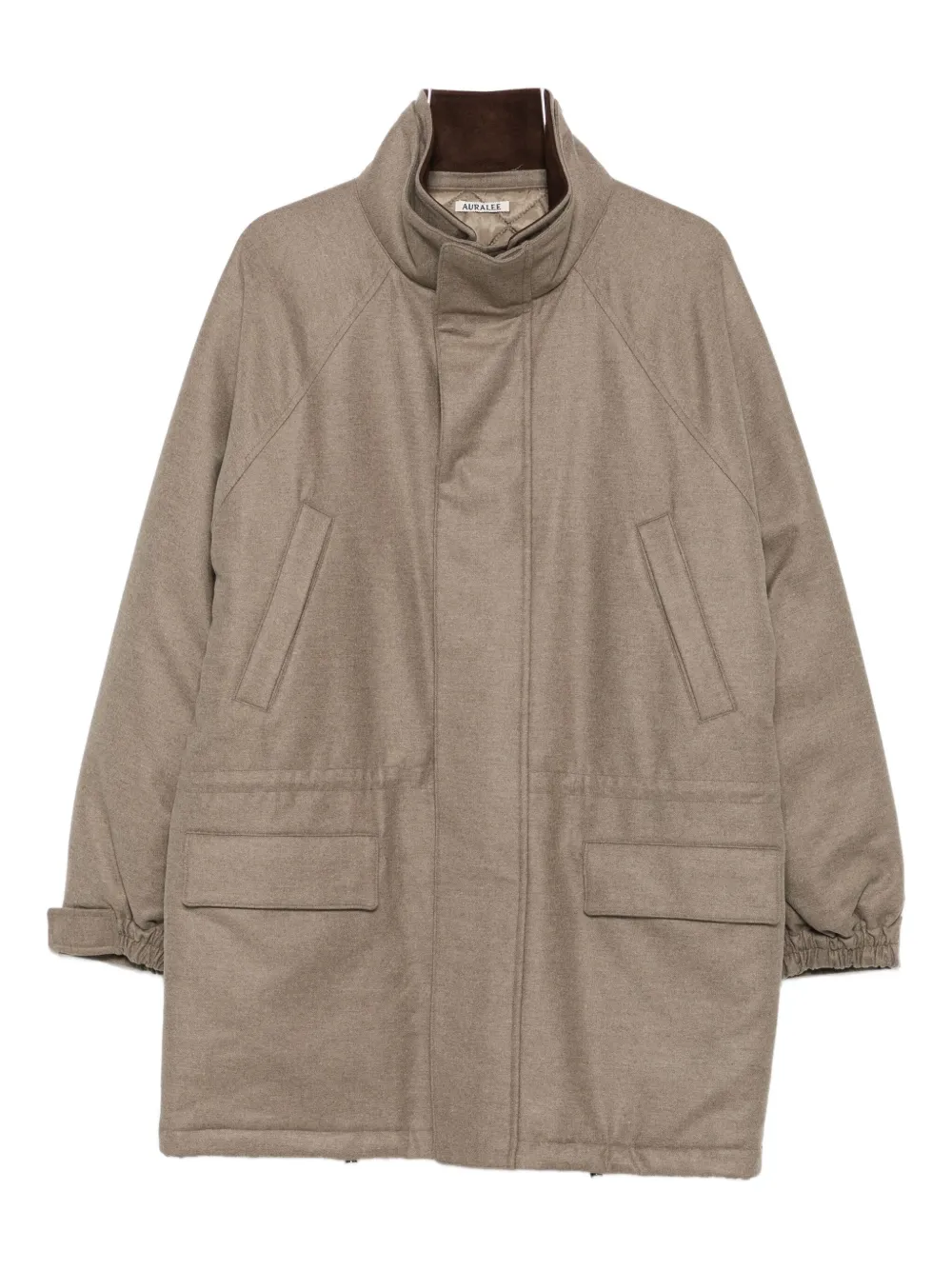 Auralee Fulling Flannel coat | Brown | Image 1