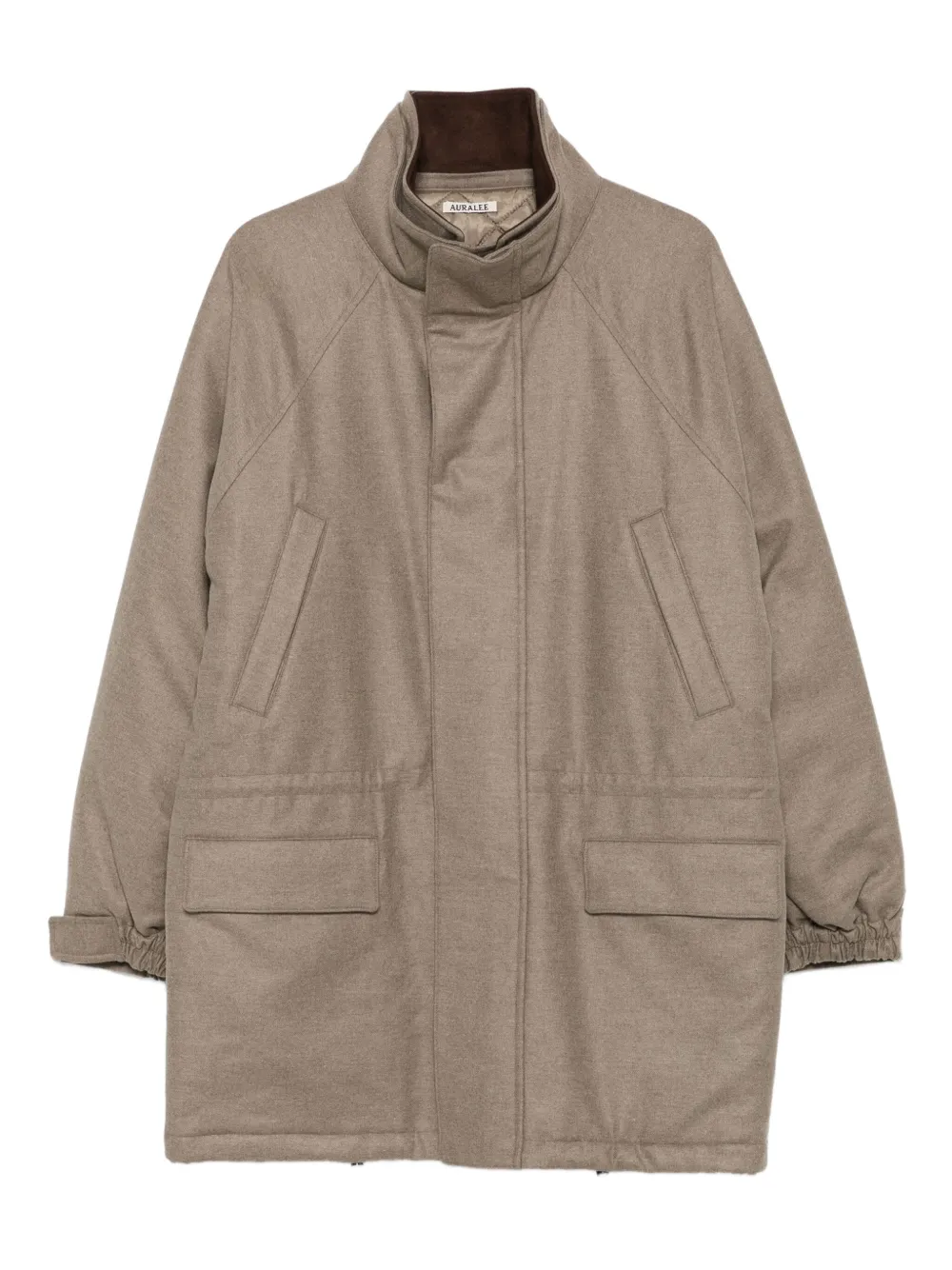 Auralee abrigo Fulling Flannel | marrón | Image 1