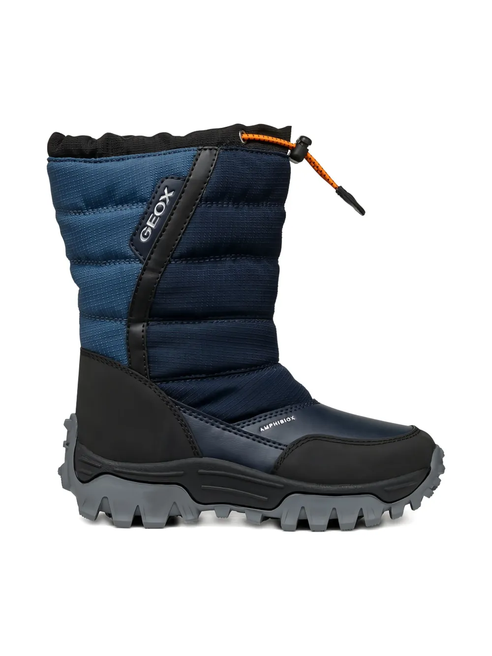 Geox Kids Himalaya quilted waterproof snow boots C0693 BLACK