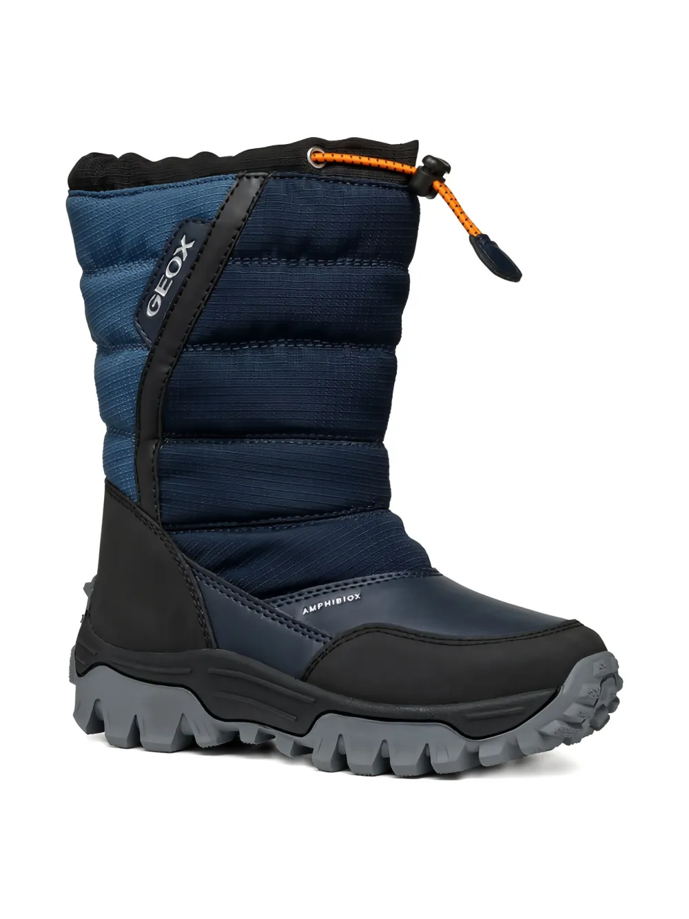 Geox Kids Himalaya quilted waterproof snow boots C0693 BLACK