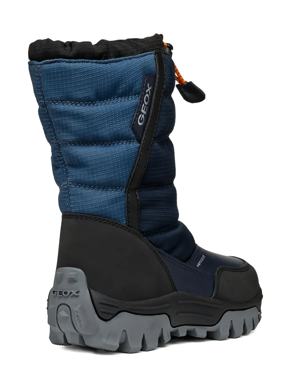 Geox Kids Himalaya quilted waterproof snow boots C0693 BLACK