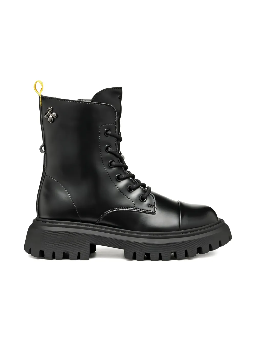 Geox Kids Maquinnens combat boots Zwart