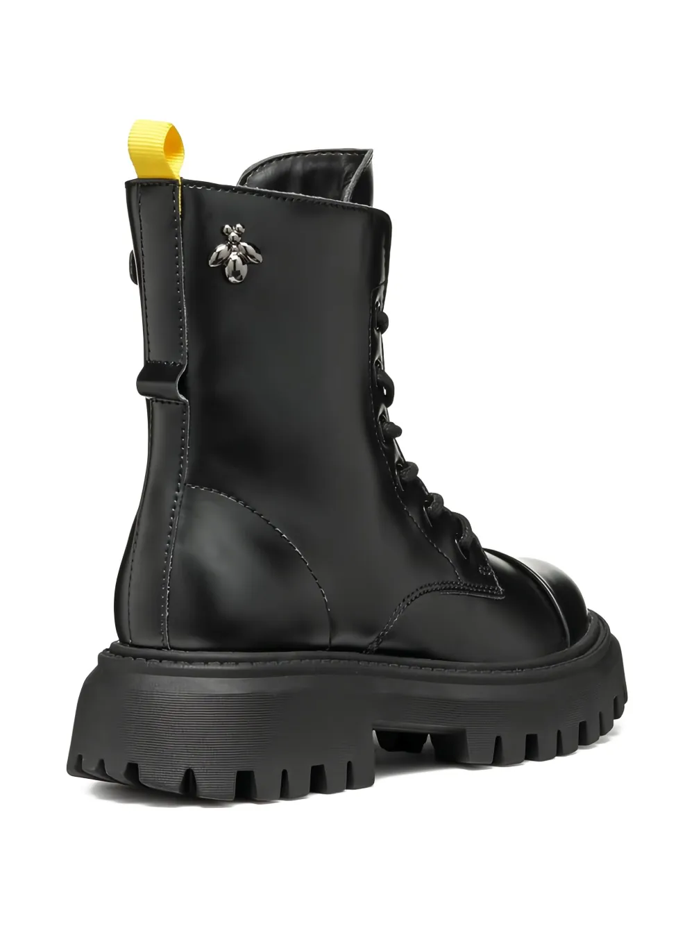 Geox Kids Maquinnens combat boots Zwart