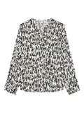 Marc O'Polo animal-print button-up blouse - White