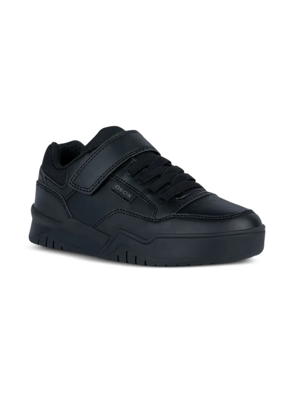 Geox Kids padded-ankle sneakers Black