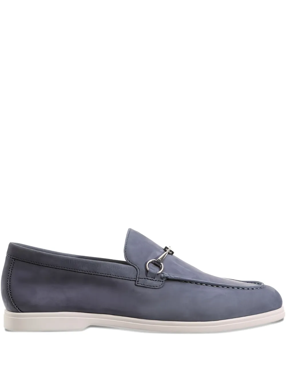 Hogl Joe horsebit-detail suede loafers Blue