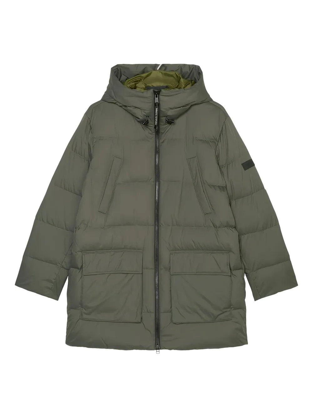 padded hooded parka