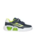 Geox Kids flame-printed sporty sneakers - Blue