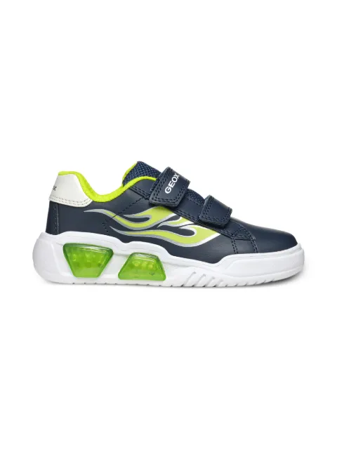 Geox Kids flame-printed sporty sneakers