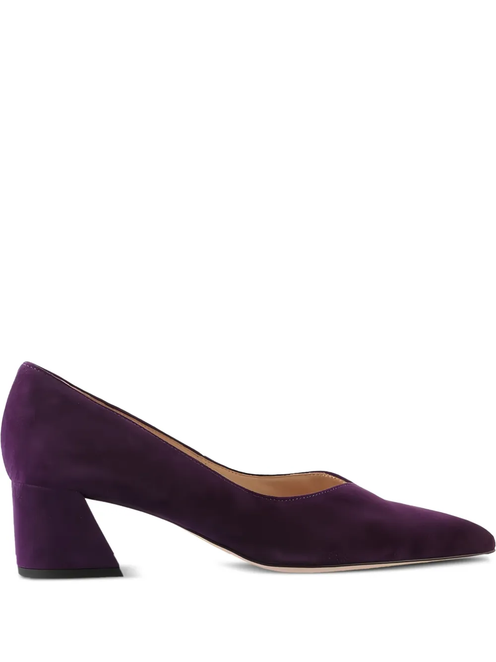Hogl 50mm Kim block-heeled pointed-toe pumps Purple
