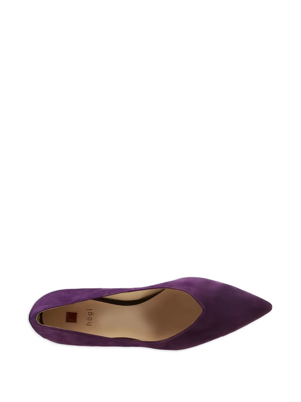 Hogl 50mm Kim block-heeled pointed-toe pumps Purple