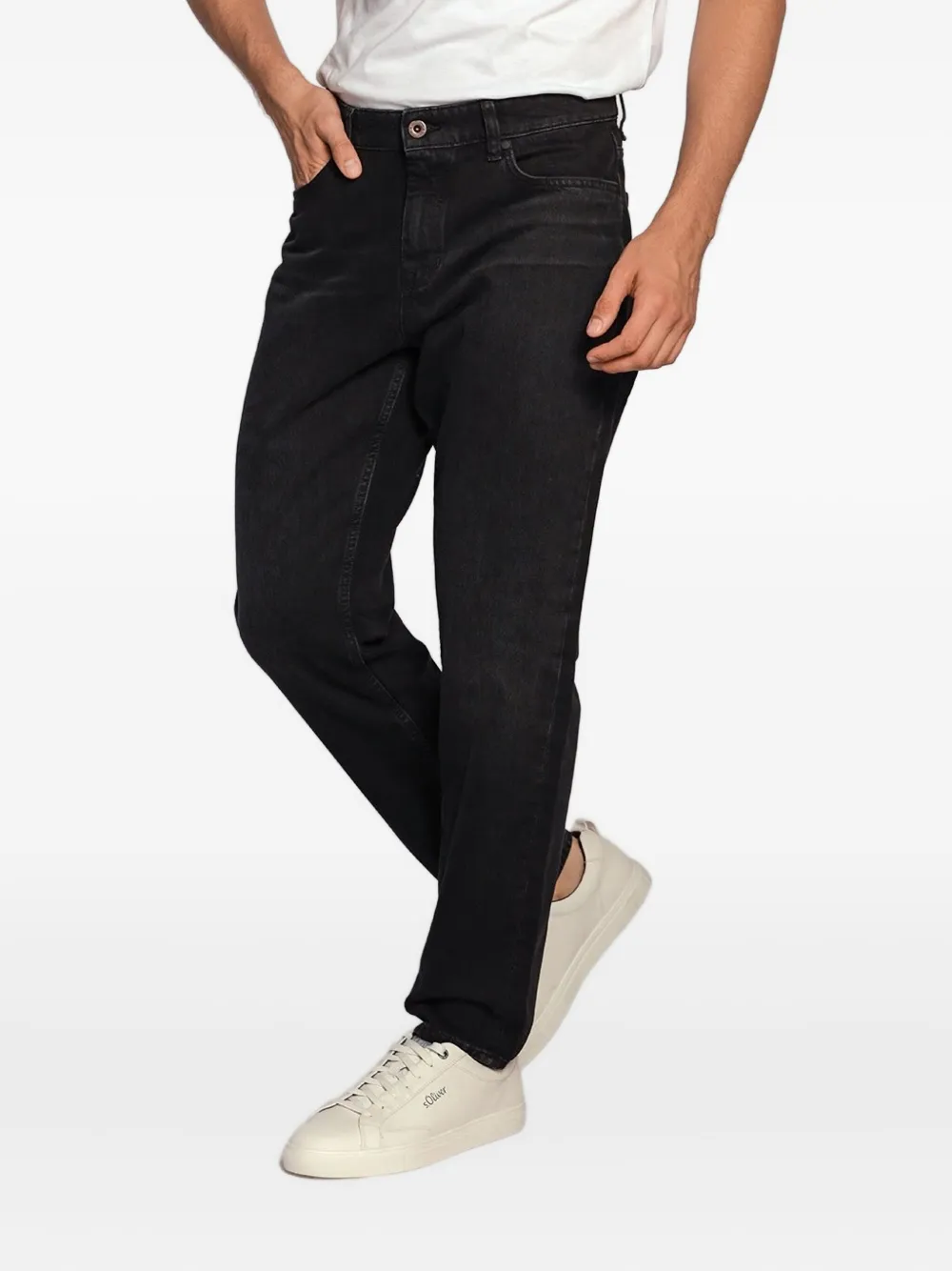 Marc O'Polo five-pocket jeans - Zwart