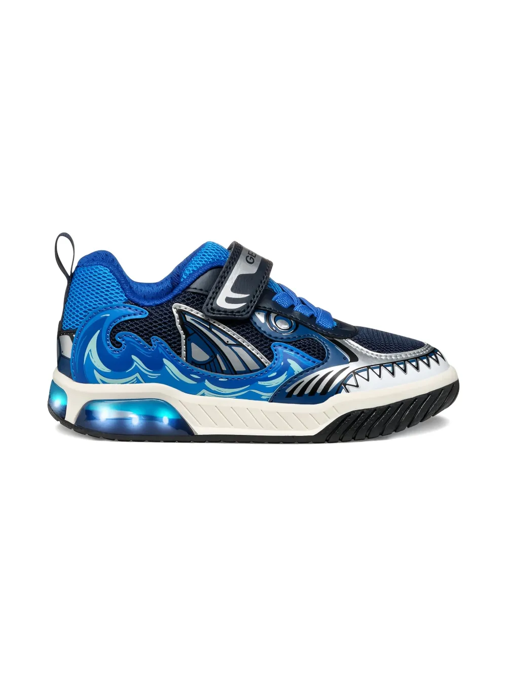 Geox Kids shark-themed sneakers Blue