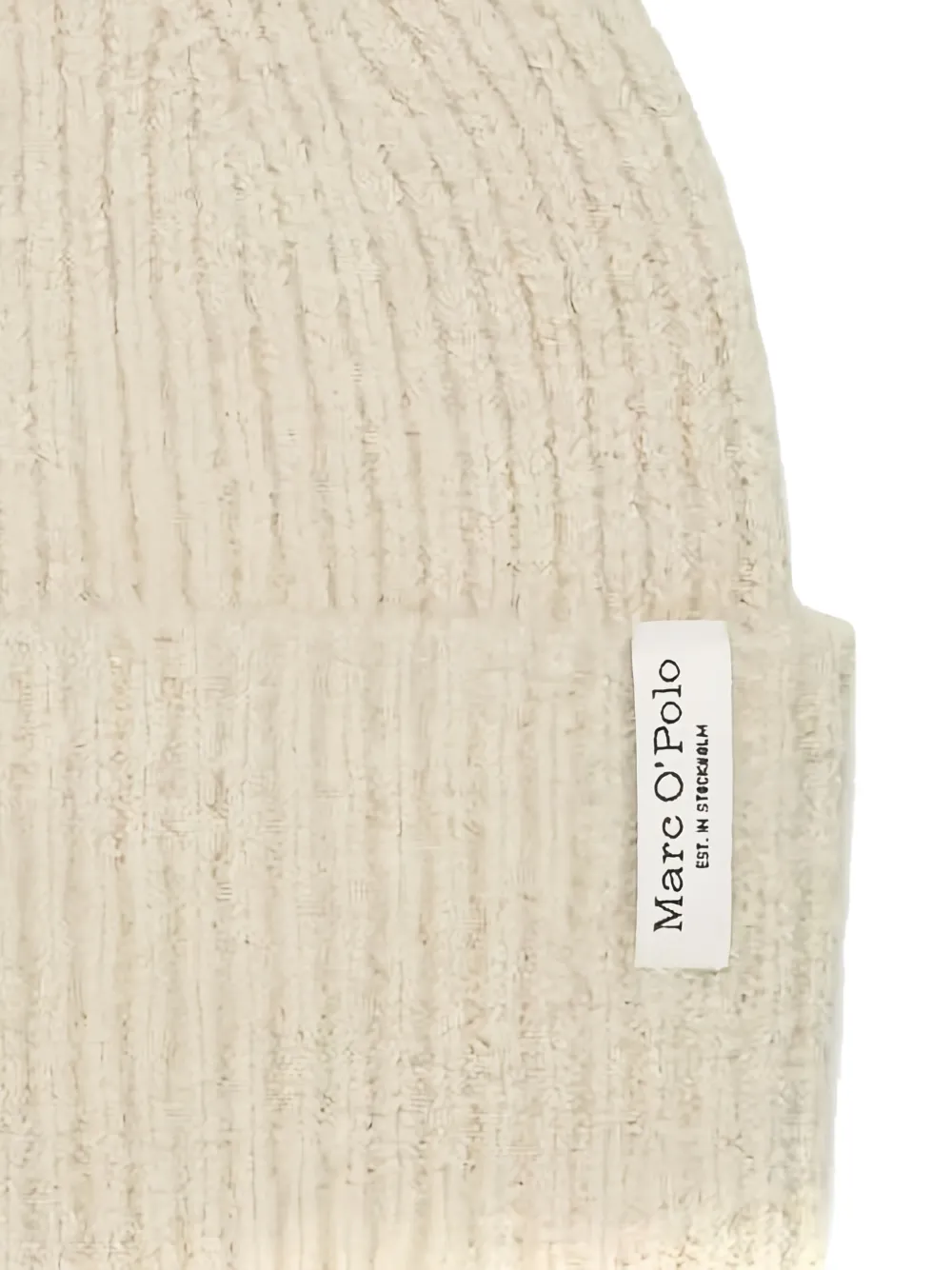 Marc O'Polo Ribgebreide muts Beige