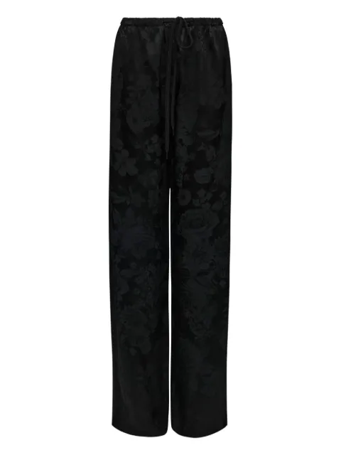 MM6 Maison Margiela floral-jacquard trousers
