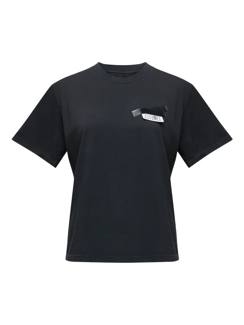 MM6 Maison Margiela logo cotton T-shirt - ブラック MM6 Maison Margiela logo cotton T-shirt - ブラック