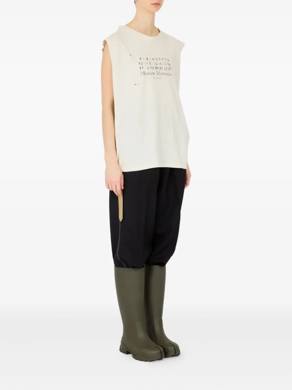 Maison Margiela Katoenen tanktop Wit
