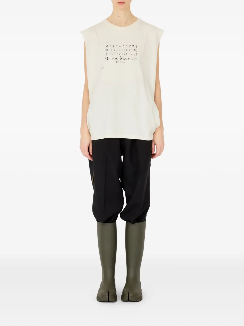 Maison Margiela Katoenen tanktop Wit